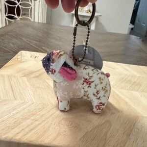 Handmade Floral Sheep Patchworks Keychain